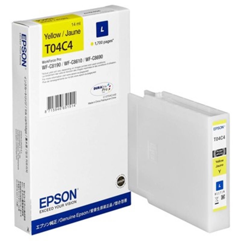 Epson C13T04C44 Jaune Capacite en page (5%) jusqu'a 1700 pages