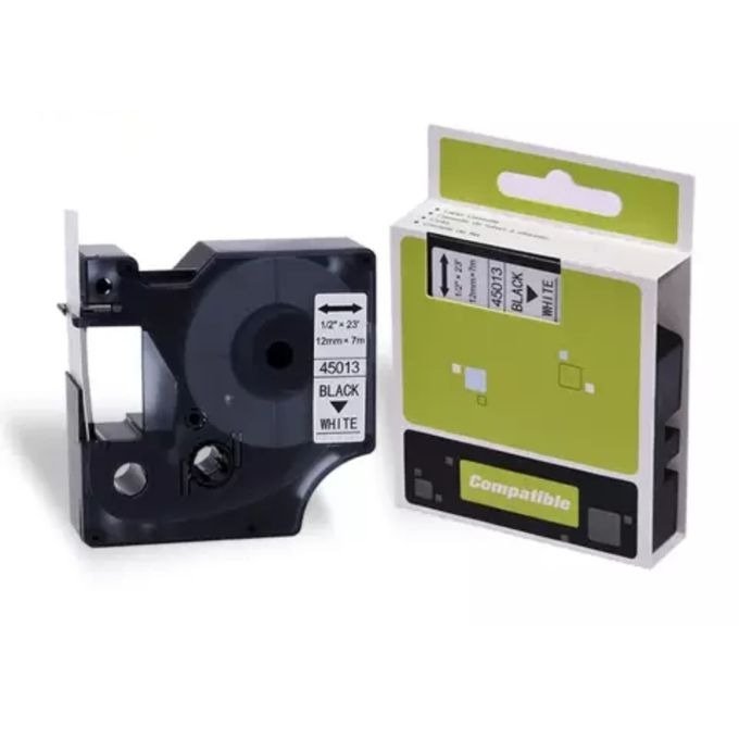 Etiquette Ruban Dymo D1 12mm 45013