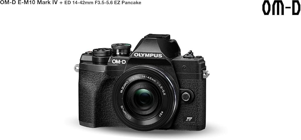 Kit d'appareil viseur electronic Photo Micro Four Thirds Olympus  Om-D E-M10 Mark IV Video 4K Wi-Fi  Capteur 20 Mp Objectif ed 14-42 mm f3.5-5.6 EZ